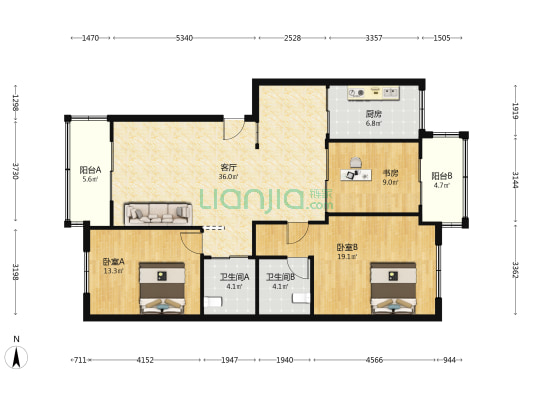 幸福家园(平阳县) 3室1厅2卫 118平方