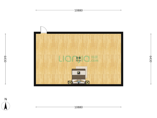 东濂公寓 1室0厅0卫 89平方