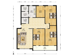 华阳建行小区   南北通透   四居室    满二-涿州华阳建行小区户型图