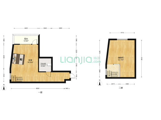 新世纪花苑 1室0厅1卫 61平方