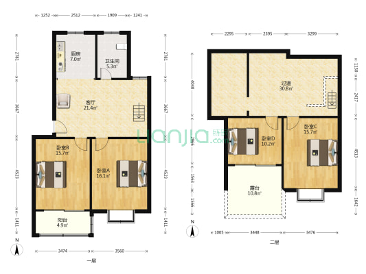 东湖佳苑 4室1厅1卫 133平方