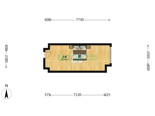 华润自在域 1室0厅0卫 39平方