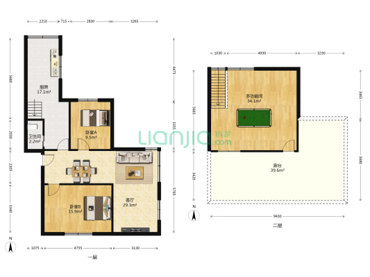 知行府院 3室1厅1卫 80平方