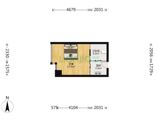 仙林福座 1室0厅1卫 36平方