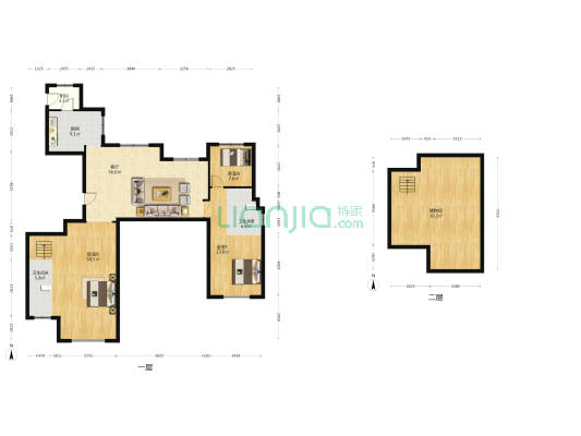 华龙金鼎 3室1厅2卫 155平方