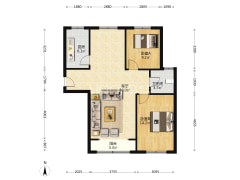南北通透户型 采光好、视野好 ，税费低，交通便利.-涿州祥云瑞景小区户型图