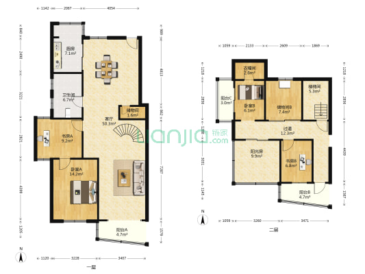 镇巷 4室1厅1卫 114平方