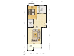 仙颐园小区，南北通透正规一居室，带装修拎包入住-涿州仙颐园小区户型图
