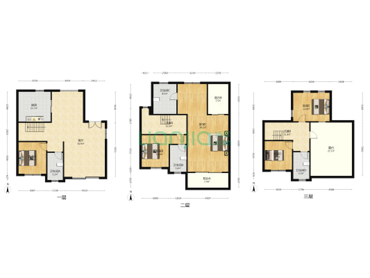 碧桂园湖山湖城泊林 5室1厅4卫 233平方