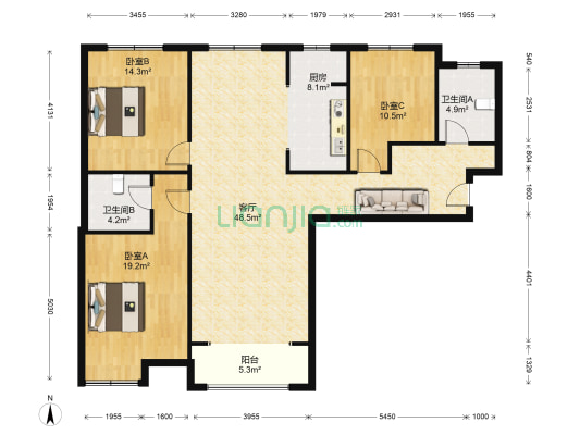 高品质生活需要高品质的房屋 值得拥有的好房子-户型图
