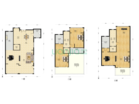 海德郡一号院 3室2厅4卫 319平方