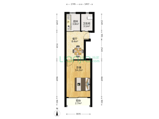 阳曲路75弄 1室1厅1卫 39平方