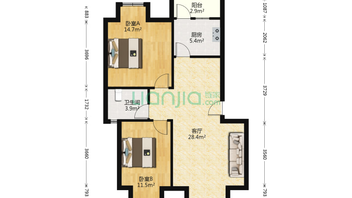 东河佳苑二手房实景图