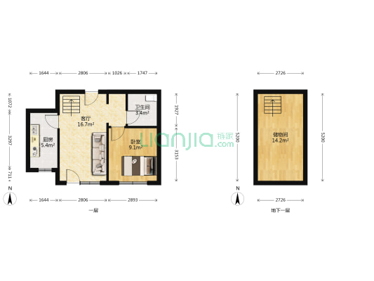 保利熙悦 1室1厅1卫 54平方