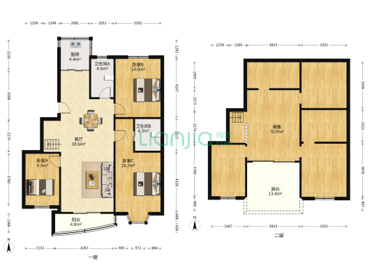 钱塘春江苑 3室1厅2卫 119平方