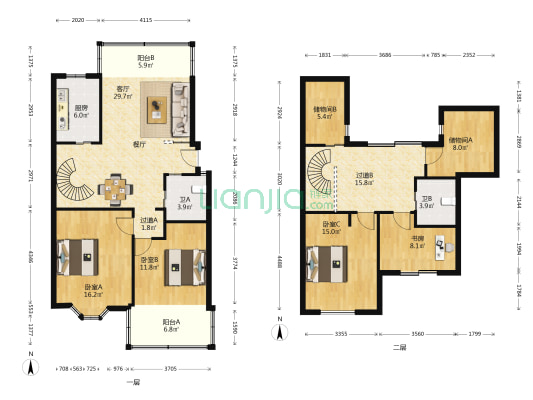 桑菊家园 4室1厅2卫 153平方