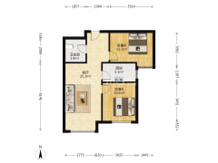 房本满二 税费低 好楼层 精装-涿州高铁新干线户型图