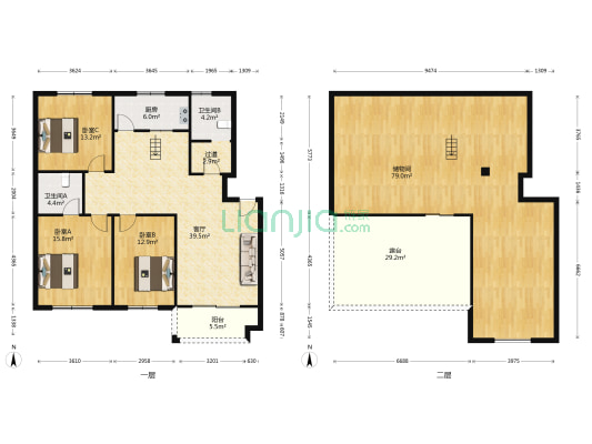 湖东公寓 3室1厅2卫 182平方
