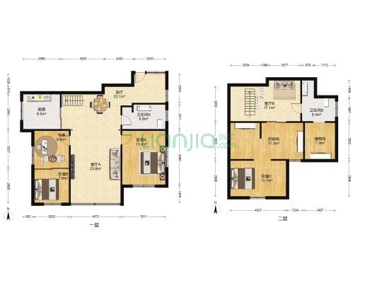 汇利花园 4室3厅2卫 100平方
