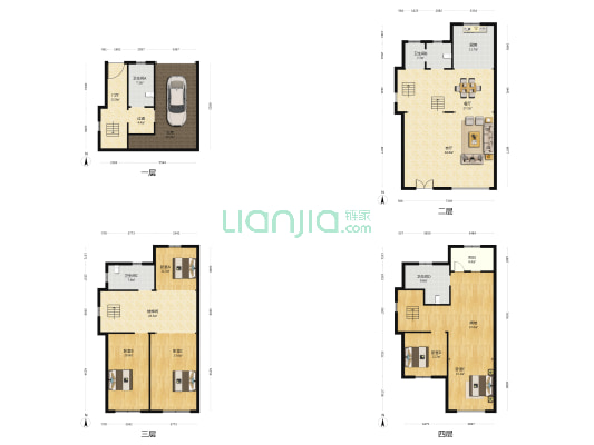 桃花源别墅 5室2厅4卫 288平方