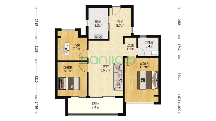 四季都会繁星启西区二手房实景图