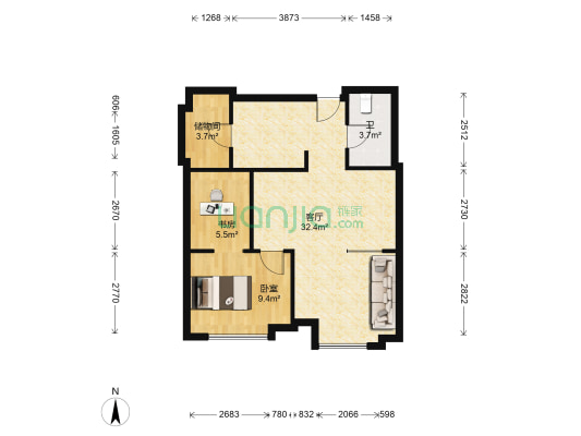 西溪里 2室1厅1卫 40平方