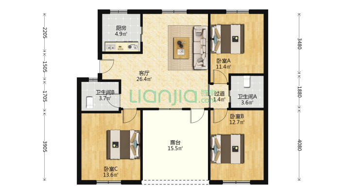 叶新路二手房实景图