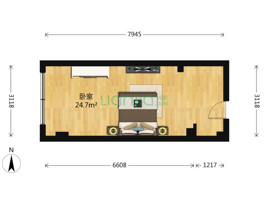 龙湖新壹街 1室0厅0卫 42平方