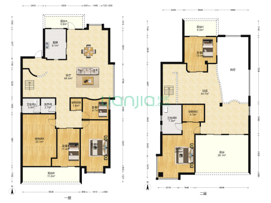 融侨东区A区 5室1厅3卫 293平方