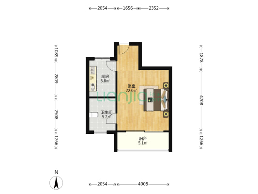 智慧谷 1室0厅1卫 51平方