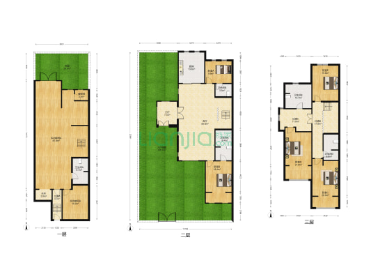 香江别墅二期 7室1厅5卫 347平方