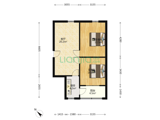 白河巷121附8号 2室1厅0卫 66平方
