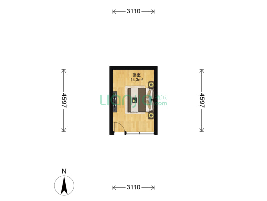 铁鸟胡同 1室0厅0卫 16平方