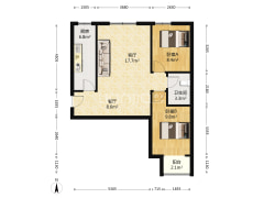 南北通透两居 带车位。地下室  有装修-涿州北京理想城户型图