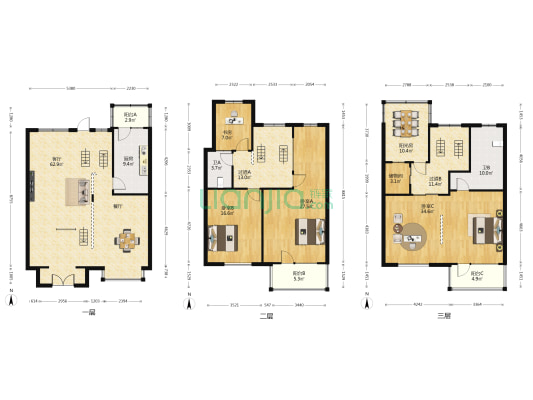 大桥三村 4室1厅2卫 228平方