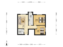 金竹花园，满五唯一，简装，无抵押无户口，东北向。-涿州金竹花园户型图