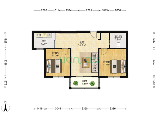 蓝桥景苑户型图