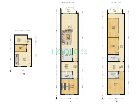 丽园街 4室2厅3卫 257平方