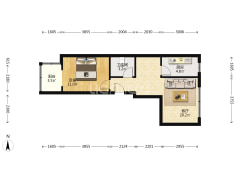 房本满二 东西朝向 低楼层 带装修-涿州蓝天美林湾户型图