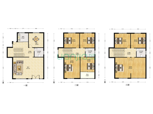 高版别墅中区 7室2厅3卫 310平方