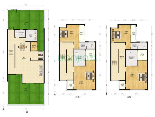 东逸湾剑桥水岸 4室1厅5卫 352平方