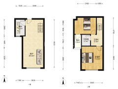 卓悦城北京未 精装复式 两室两厅一卫-涿州卓悦城北京未户型图