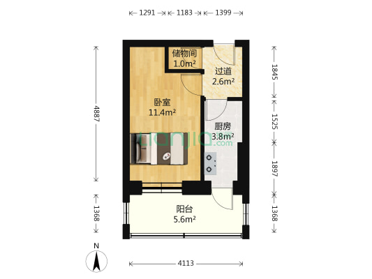仁里街 1室0厅0卫 27平方