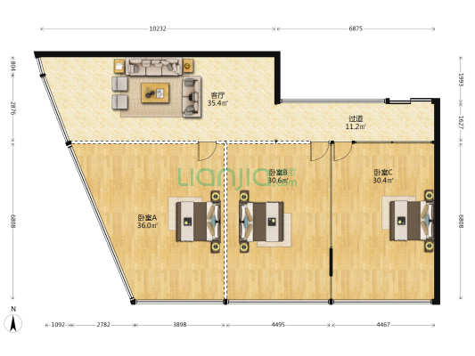 华邦ICC 3室1厅0卫 205平方
