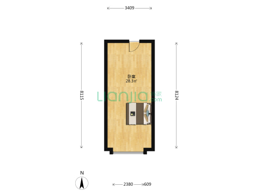 云山峰境广场 1室0厅0卫 45平方