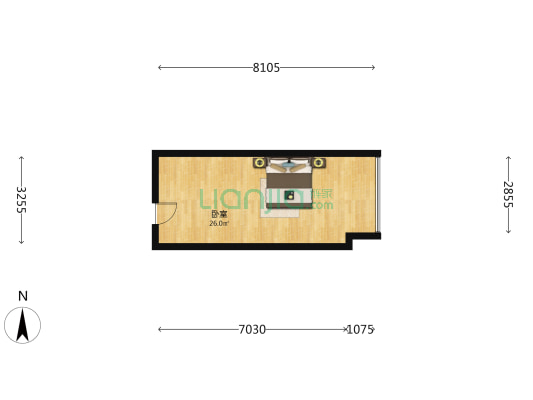 润和星空寓 1室0厅0卫 45平方