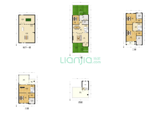 孔雀城五期棠墅园 5室2厅4卫 270平方