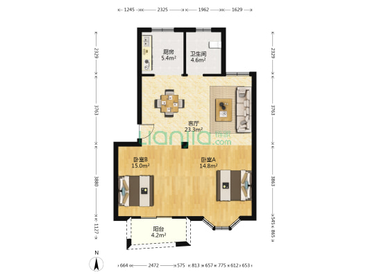 茅镬新村 2室1厅1卫 121平方