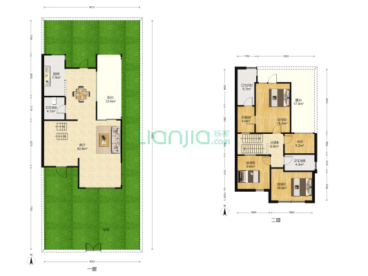 耀江淀湖桃源 4室1厅3卫 142平方