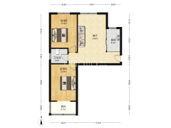 急售，急售南北两居，精装修。。-涿州水岸花城户型图